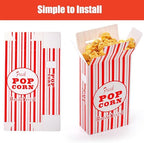 Bekith 100 Pack Paper Popcorn Boxes, Close-Top Popcorn Containers Cups Bucket for Movie Party and Theater Night