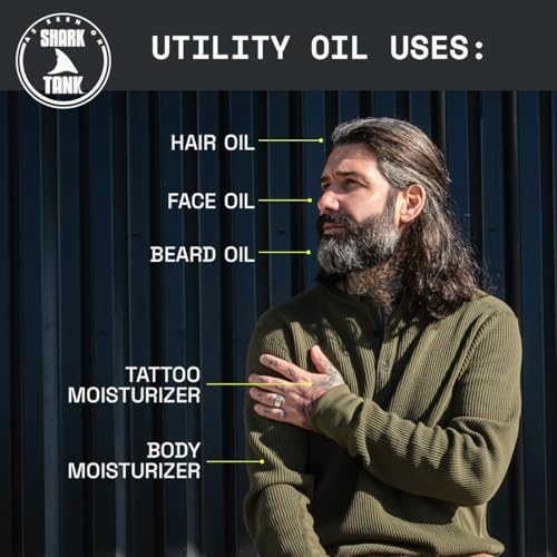 Beardbrand Men's Beard Oil & Face Moisturizer with Jojoba Oil - Softens Stubble, Soothes Dry Skin - Sandalwood & Cedar Scented Beard Oil for Men - 2 fl oz