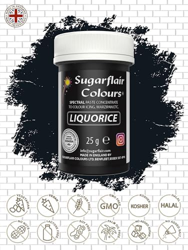 SugarFlair Spectral Concentrated Edible Paste Food Colouring - Liquorice