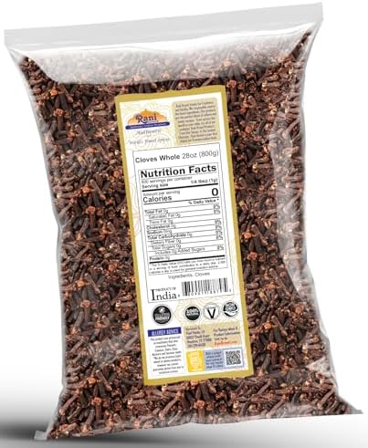 Rani Cloves Whole (Laung) 28oz (800g) Great for Food, Tea, Pomander Balls and Potpourri, Hand Selected, Spice ~ All Natural | NON-GMO | Kosher | Vegan | Gluten Friendly | Indian Origin