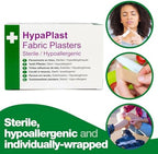 Safety First Aid Group HypaPlast Fabric Plasters, 7.2 x 2.5 cm (Pack of 100) Sterile Hypoallergenic