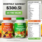Simply Nature's Pledge - Packed with Over 40 Different Fruits & Vegetables - Made with Whole Food Superfoods - with High Beta Carotene – 100% Soy Free - 90 Count (Pack of 2)
