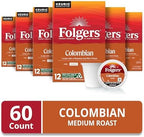 Folgers Colombian Medium Roast Coffee, 72 Keurig K-Cup Pods