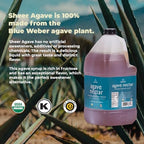 Sustainable Agave Co – Organic Light Agave Nectar – Natural Sweetener & Sugar Substitute – Vegan, Non-GMO, Gluten-Free Syrup for Coffee, Tea, and Baking