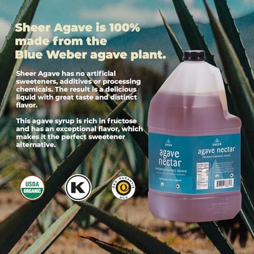 Sustainable Agave Co – Organic Light Agave Nectar – Natural Sweetener & Sugar Substitute – Vegan, Non-GMO, Gluten-Free Syrup for Coffee, Tea, and Baking