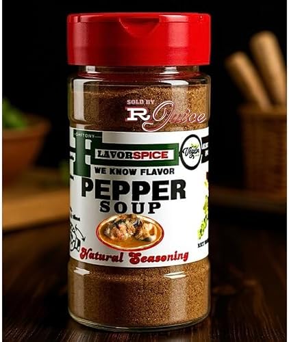 Nigerian Pepper Soup Seasoning 8oz | Crafted with 100% African Premium Traditional Local Natural Herbs and Spices With No Additives, Salt and Sugar Free, MSG Free, Gluten Free | Great For Keto, Great For Vegan
