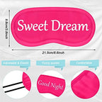 Eurzom 20 Pieces Funny Sleeping Eye Mask Bulk with Adjustable Strap Sleep Blackout Eye Mask for Night Blindfold Cover for Spa Women Men Adult Pajama Party Favors(Fresh Colors)