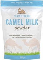 Desert Farms Organic Whole Camel Milk Powder Certified PALEO and KETO Allergen Free Non-GMO Easy to Mix Powder Milk - Excellent Replacement For Goat and Soy Milk - Packaged In The USA (200 Grams)