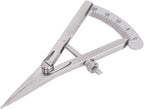 Adjustable Marking Gauge Mini Edge Press, Adjustable Lockable Divider Leather Compass, Leather Compass, Stainless Steel Adjustable for Leather Trimming Projects (Screw Locking Marking Gauge)