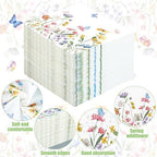 100 PCS Wildflower Cocktail Napkins Disposable Spring Floral Party Napkins 3-Ply Spring Flower Butterfly Paper Napkin for Wedding Bridal Baby Shower Birthday Tea Party Supplies
