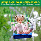 SELEWARE 4 Pcs 85" Heavy Duty Swing Chains, 1000LB Capacity Stainless Steel Hanging Chains with 8 Carabiners, Swing Extension Chain Hanging Kit for Playground Swings, Hammock Chairs & Punching Bags