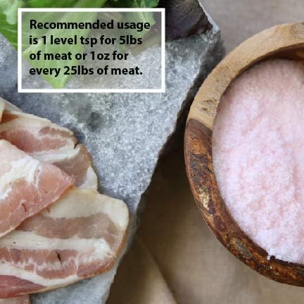 The Spice Lab Curing Salt No. 1 – Pink Prague Powder with 6.25% Sodium Nitrite – Meat Curing Salt for Bacon, Jerky, Brisket & Corned Beef – Made in USA (1 lb)
