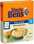Uncle Ben's Boil in Bag Wholegrain Rice (4x125g)
