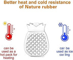 Hot Water Bottles,Rubber Warm Water Bag,Premium Natural Rubber Water Bottle Provide Warmth and Comfort,Great Gift Ideal for Mother & Father (Color : B)