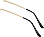 Glasses Temple Replacement Arms Pair 5.51 Inch Metal Eyewear Frame Temples Compatible with Sunglasses Reading Glasses Durable Eyeglass Replacement Arms