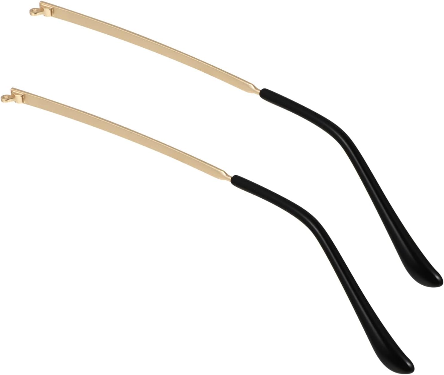 Glasses Temple Replacement Arms Pair 5.51 Inch Metal Eyewear Frame Temples Compatible with Sunglasses Reading Glasses Durable Eyeglass Replacement Arms