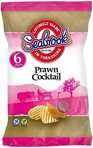 Seabrook Prawn Cocktail Flavour Crisps Multipack 6 x 25g