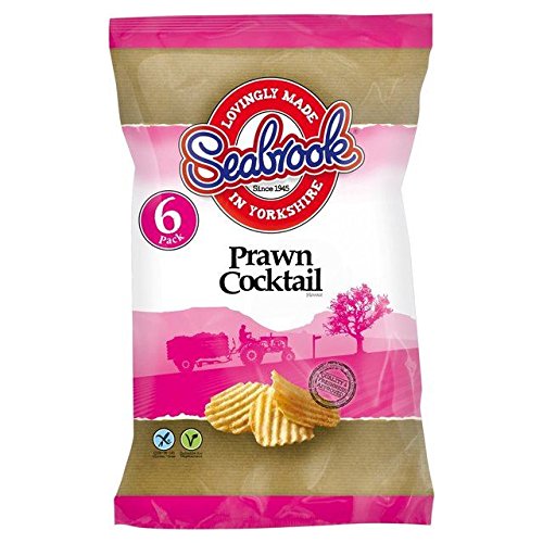 Seabrook Crinkle Cut Prawn Crisps 25g x - 6 per pack