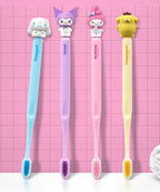 Generic 1 Count Cute Figure Toothbrush (Purple)