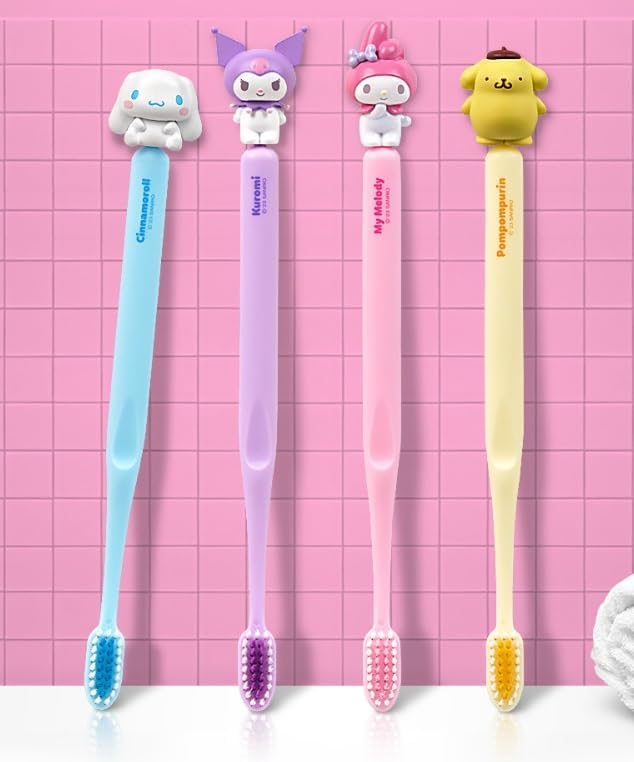 Generic 1 Count Cute Figure Toothbrush (Purple)