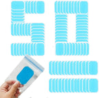 50Pcs/25Packs Gel Pads for Abs Stimulator Ab Trainer Replacement Gel Pads Sheet for Muscle Stimulator Pads Abdominal Muscle Trainer, Accessory for Arm Leg Waist Workout Toning Belt