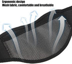 Brrnoo Neck Wrap Neck Brace Breathable Mesh Fabric Lightweight Cervical Collar Guard, Soft Cervical Collar for Men and Women, Fabric Insert Neck Brace (Black)
