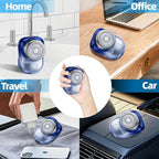 Mini-Shave Portable Electric Shaver, Waterproof Portable Powerful Razor for Travel Office Business Trip Travel-Friendly mini Shaver,USB Fast Charging (Gradient Blue)