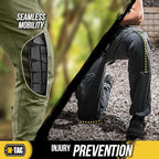 M-Tac Knee Pad Inserts for Men and Women (2 PCs) - A Pair of Knee Pads for Construction and Tactical Pants - Memory Foam Knee Pads for Work (Black)