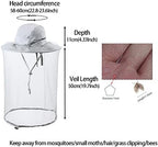 Bee Keeping Beekeeper Veil hat gnats Insect Bug Mosquito Fishing Gardening Cap with Head net Netting mesh Hood for Men Women