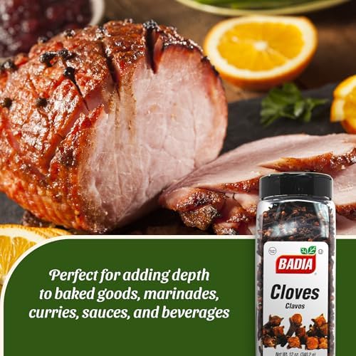 Badia Whole Cloves, 12 oz - Premium Quality Spice for Baking, Cooking & Beverages, Aromatic & Flavorful