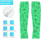 Thumb Hole Ice Silk Arm Sleeves, Cooling UV Protection for Men Women Running Cycling Football