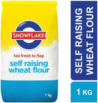 Snowflake Self Raising Flour | 1Kg/2.2Lbs | White flour | Perfect for baking with | Softest and smoothest flour |