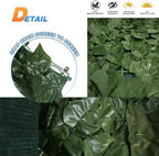 TANG 58"x136"-1piece Faux Ivy Privacy Fence Screen Roll, Artificial Leaf Fence Cover for Balcony Outdoor Decor, Fake Greenery Wall for Patio, UV Resistant, Light Green