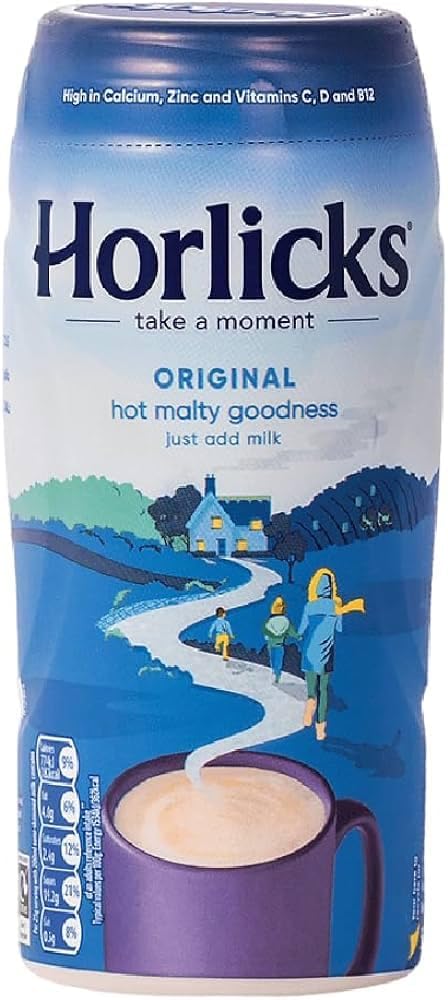 Horlicks Malted Milk Powder 400 Gram - Made in England for Malt - Creamy, Malty Taste - Free From Artificial Colors, Sweeteners & Preservatives