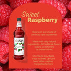 Monin - Raspberry Syrup, Sweet and Tart, Great for Cocktails and Lemonades, Gluten-Free, Non-GMO (1 Liter)