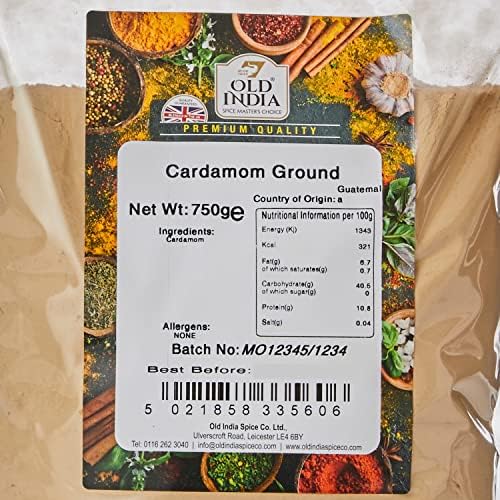 Old India Cardomom Ground 750 g