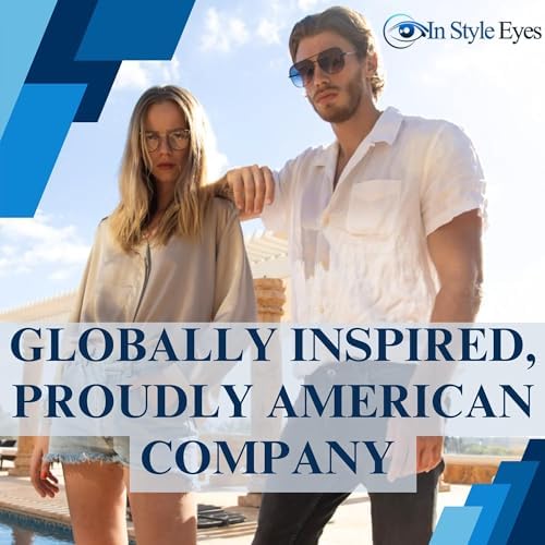In Style Eyes Enda Middle - Italian Design Bifocal Magnification Reading Glasses - Wired Metal Frame, Non-Polarized Lens