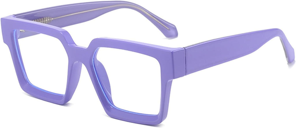 Style Reading Glasses for Women Men, Fashion Square Blue Light Blocking Readers