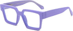 Style Reading Glasses for Women Men, Fashion Square Blue Light Blocking Readers