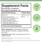 Magnesium Complex Supplement 180 Capsules (426mg Elemental Magnesium Provided by 2,300mg of Eight Different Forms of Magnesium) MAG-8 Provides 100% Daily Recommended Value of Magnesium by Double Wood