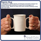 Granny Jo Products Dignity Mug, Off White