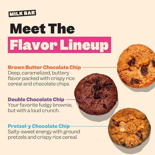 Milk Bar Super Crunchy Cookies – Double Chocolate, Pretzel-y & Brown Butter Chocolate Chip | Mini Snack Cookies for Party & On-the-Go | No Artificial Flavors | 3-Pack (4.5oz Each)
