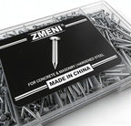 ¾ Concrete Nails – High Strength Masonry Nails (780 PCS) – Galvanized for Hanging Pictures, Frames, Shelves on Brick, Cement, Wood – Heavy Duty & Bend Resistant