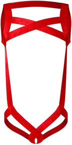 JOCKMAIL Men's Harness Jockstrap Leotard Seamless Sexy Underwear Bodysuit One-Piece Jumpsuit Suspender Jockstrap