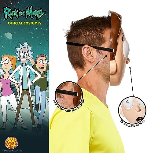 Rubies Rick And Morty: Morty Smith Half Mask for Adults, Men's No Size