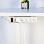 Monzlteck Universal Power Strip Mount - Under Desk or Wall - Fits 1.6" to 2.4" Width