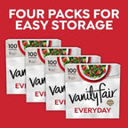Vanity Fair Everyday Paper Napkins, 400 Count, Disposable Napkins Made Soft And Smooth For Everyday Meals