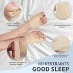 2PCS Bunion Corrector for Women & Men, Big Toe Straightener Splint | Hallux Valgus Pain Relief with Comfortable Pads & Splint,Day & Night Support, Breathable