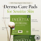 INERTIA The Perfection Green – 100% Organic Cotton Korean Pads with Wings | Regular Absorbency | Breathable Bio-Film for Fast Absorption, Leak-Proof & Hypoallergenic Period Pads for Women (14 Count)