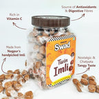 Panjon Swad Twin Imli Candy, Khatti Meethi Imly, Chulbuli Tamarind Twist Toffee, 400g Jar